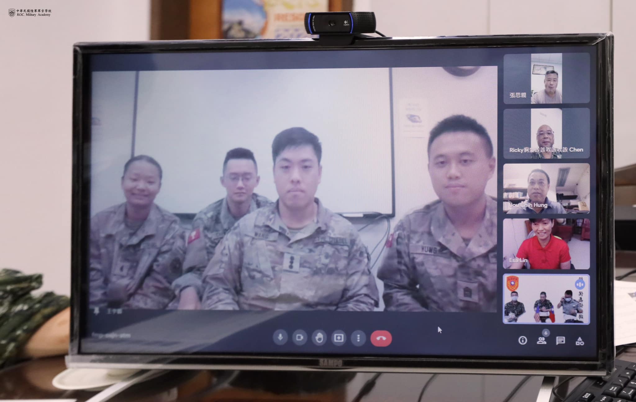 校長與派訓美國及中南美洲軍校學生視訊.jpg